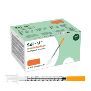 SOL-M Peptide / HGH Syringes 1cc 30G 8mm (10 syringes)